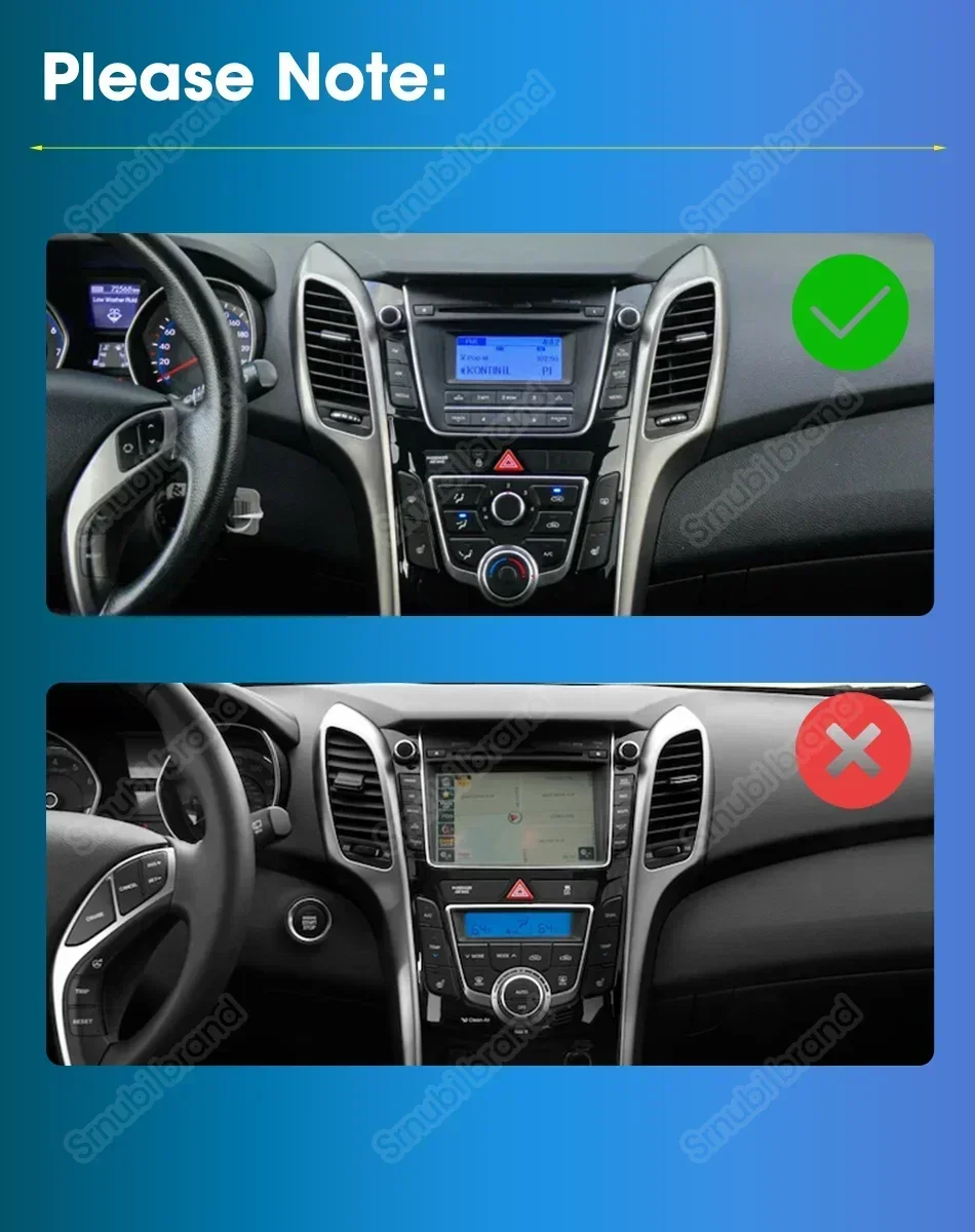 2 Din Carplay Android Auto Stereo Radio für Hyundai I30 Elantra GT 2011-2017 Auto Intelligente System Multimedia video Player GPS – Detail 1