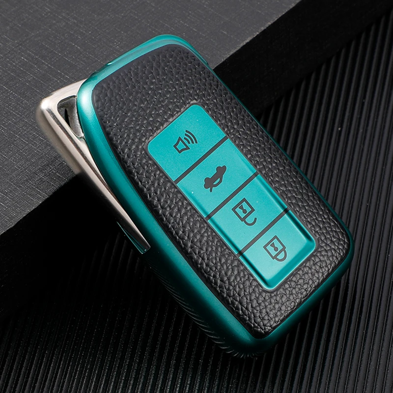 Premium Leather TPU Car Smart Key Case Cover