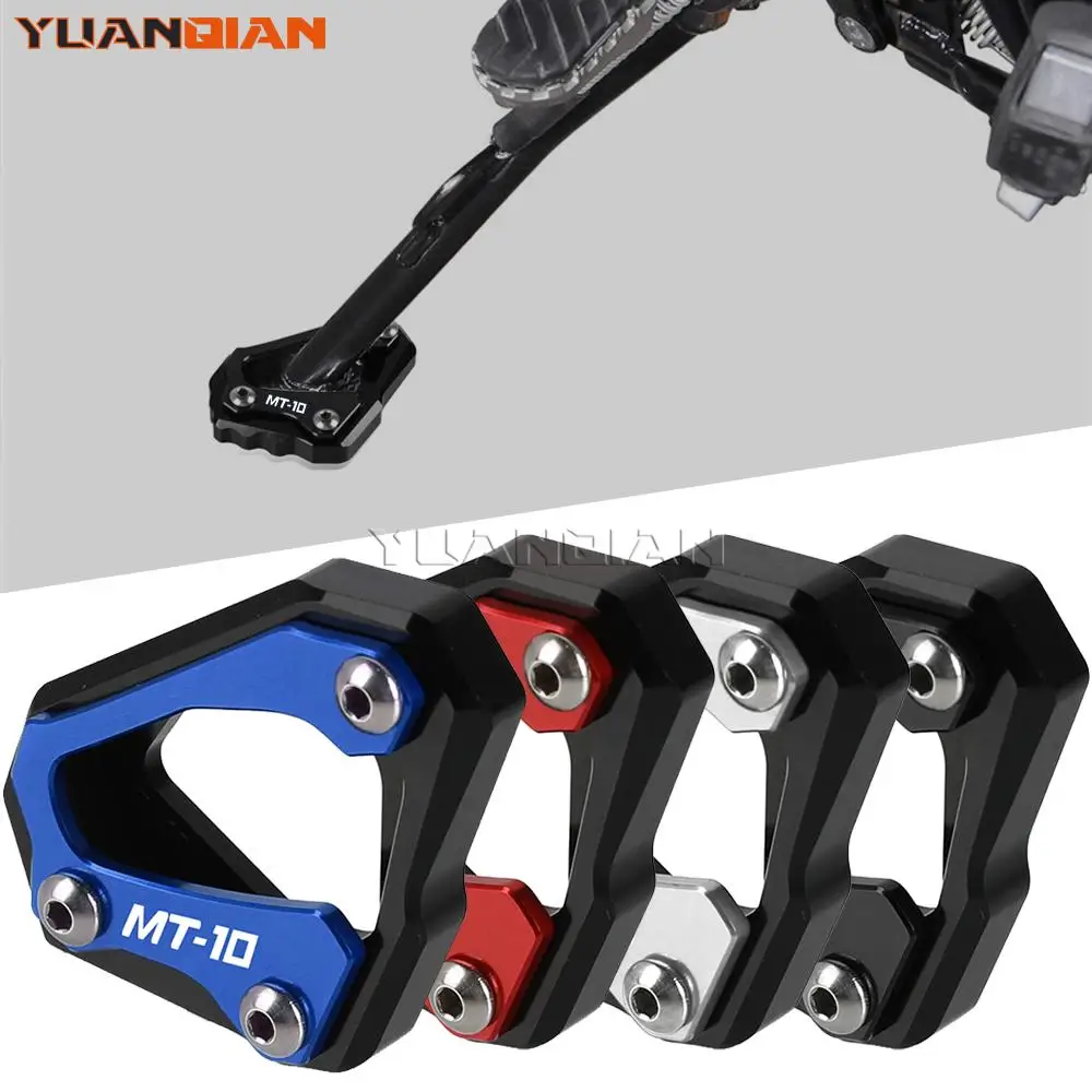 For Yamaha Mt-10 Fz10 2016 2017 2018 2019 2020 2021 2022 Mt10 Sp Motorcycle Cnc Side Stand Enlarge Plate Pad Kickstand Extension