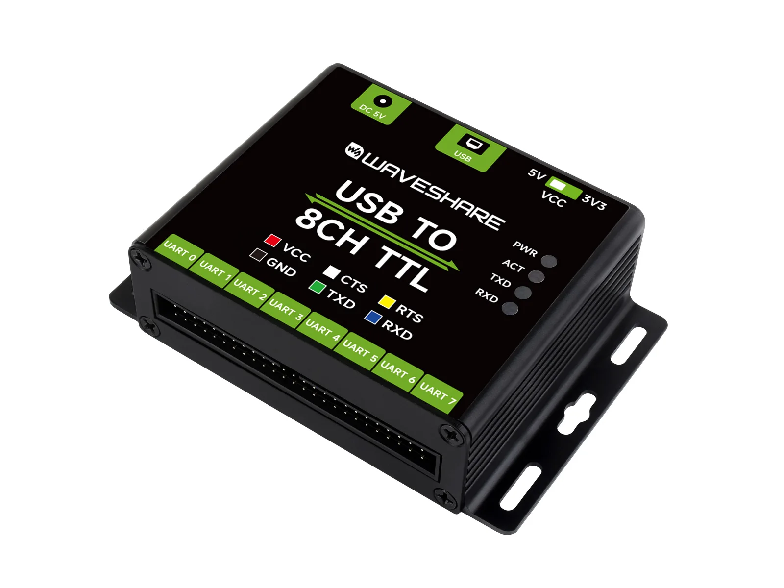 Waveshare  USB to 8CH TTL , USB to UART, Ƽ ȣ ȸ, Ƽ ý , USB to TTL 