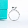 AnuJewel 3ct D Color Asscher Cut Moissanite Engagement Wedding Ring S925 Sterling Silver Rings For Women Jewelry Wholesale 4