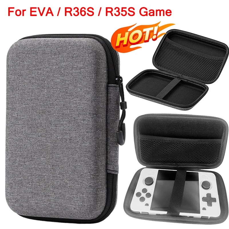 Mini EVA Storage Bag Pouch Carrying Bag Zipper Earphone Case For R36S R35S Game Storage Charging Cable Digital Accessories