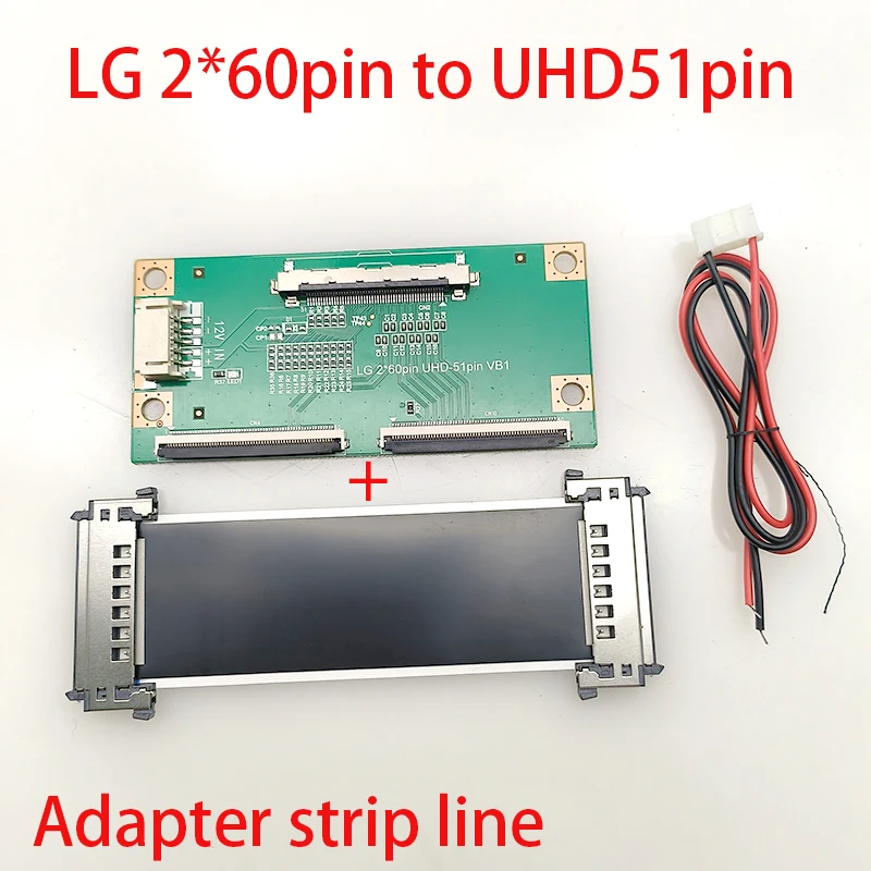 

for LG 2 X 60pin UHD 51pin VB1 LCD screen adapter board LG 2 X 68pin UHD 51pin VB1 Adapter strip line