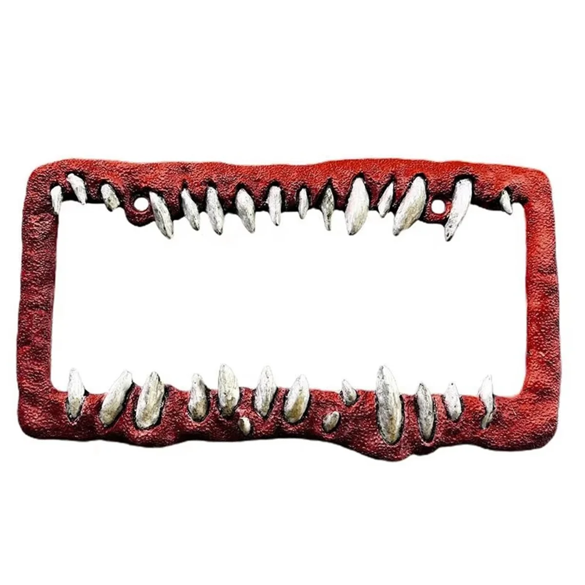 New Car License Plate Frame Horror Teeth License Plate Bracket Car Supplies Front&Rear Exterior Accessories C