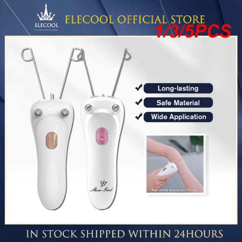 

1/3/5PCS Mini Electric Facial Body Hair Removal USB Cotton Thread Epilator Shaver Trimmer Devices for Women Neck Lip Chin Arm