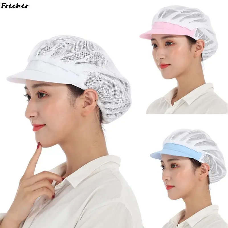 Cappelli Da Lavoro In Rete Traspirante Donna Uomo Copricapo Per Capelli Cappello Da Officina Servizio Alimentare Berretto Da Forno Visiere Da Cucina B