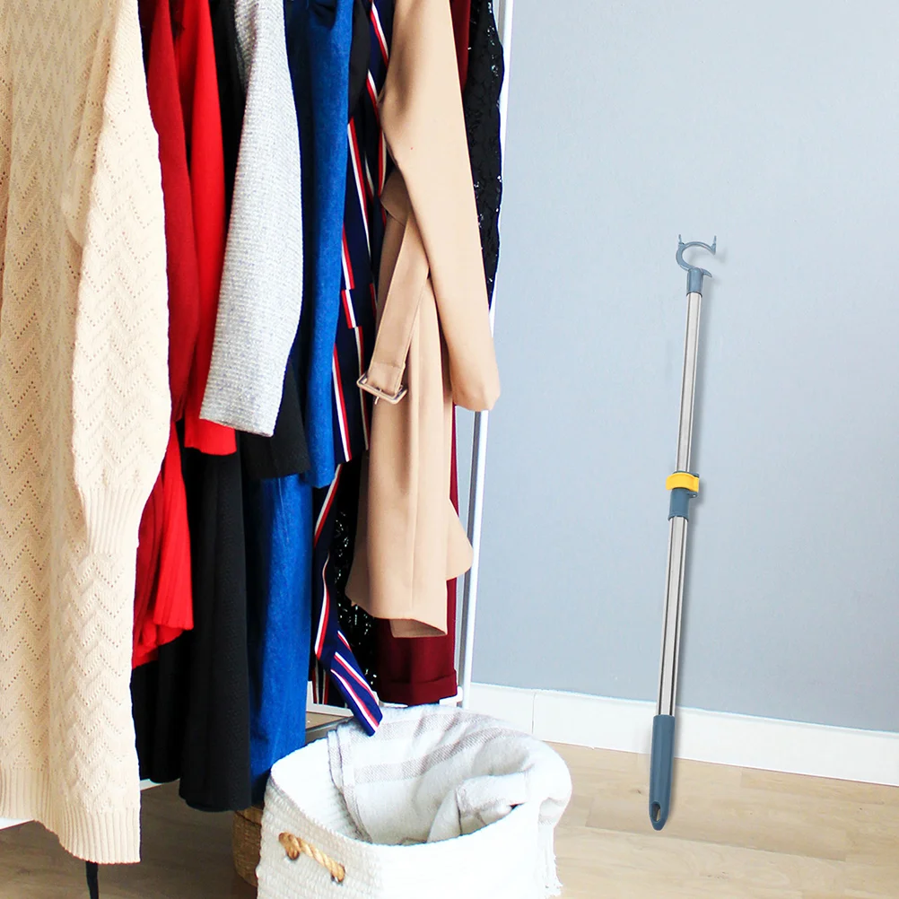 Adjustable Extendable Clothes Rod Retractable Clothesline Pole Telescopic Drying Rack Balcony Clothes Pole Home Storage Wardrobe 5