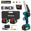Gisam 6 Inch Chain Saw Cordless Electric Saw Handheld Garden Logging Chainsaw Wood Cutting Power Tool for Makita 18V Battery 1
