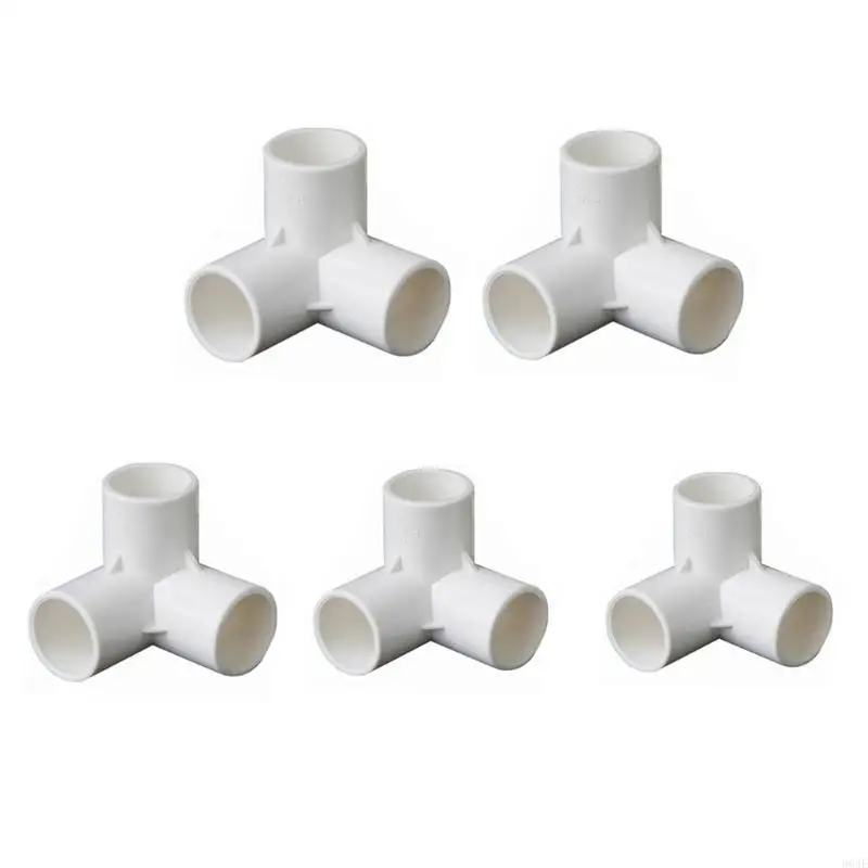 964E 2pcs PVC Corner Fittings 90 Degree Elbow Connectors for Flexible Pipe Assembly