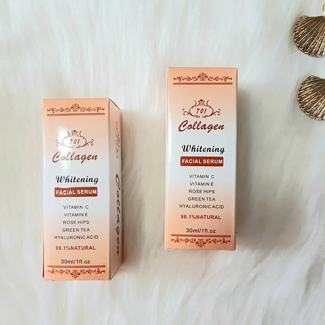 Collagen Plus Vitamin C Vitamin E Rose Hips Green Tea Whitening Facial Serum 30ml 3