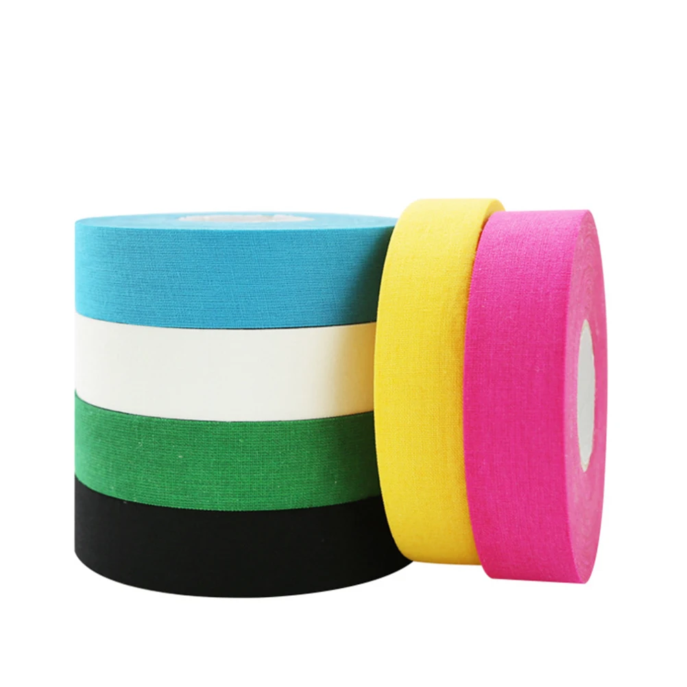 2 Pcs Hockey Tape Games Athletic White Stick Wrapper Cotton Sticky Adhesive