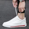 Men Shoes Leather Casual Shoes Classics Slip on for Work Bussiness Office Driving Sneaker Ventilate  Versatile Little White 2