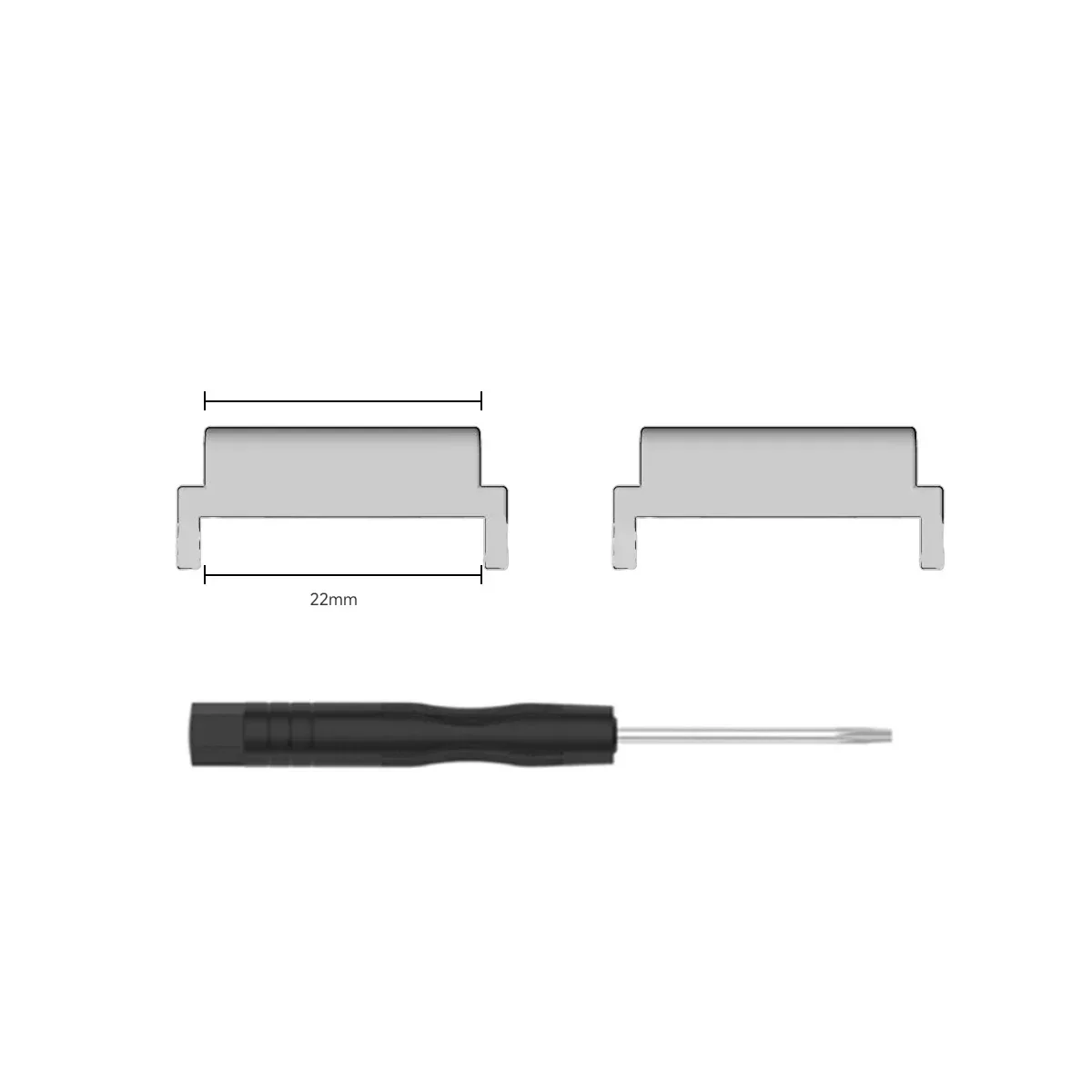 Enhanced Metal Connector with Tool for Smartwatch Strap Adapter