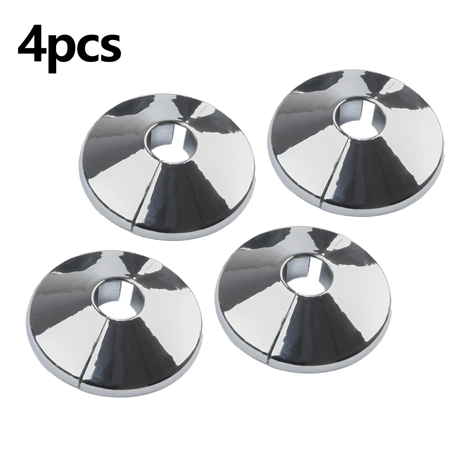 4 stücke 15mm Chrom Farbe Silber Galvanisieren Kühler Rohr Kragen Abdeckung Kunststoff Boden Dekoration Wasserhahn Zubehör – Detail 35