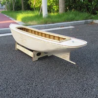 100CM Open Hatch DIY Handmade Boat Wooden Steamboat Kit Model Assembly Ship Board Partsces 2
