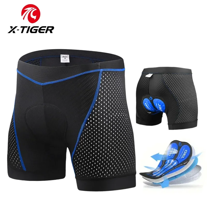 X-TIGER Cycling Underwear 5D Gel Padded Breathable Bike Shorts Men's Shock Absorption Leg Anti-slip MTB Cycling Shorts cycling shorts