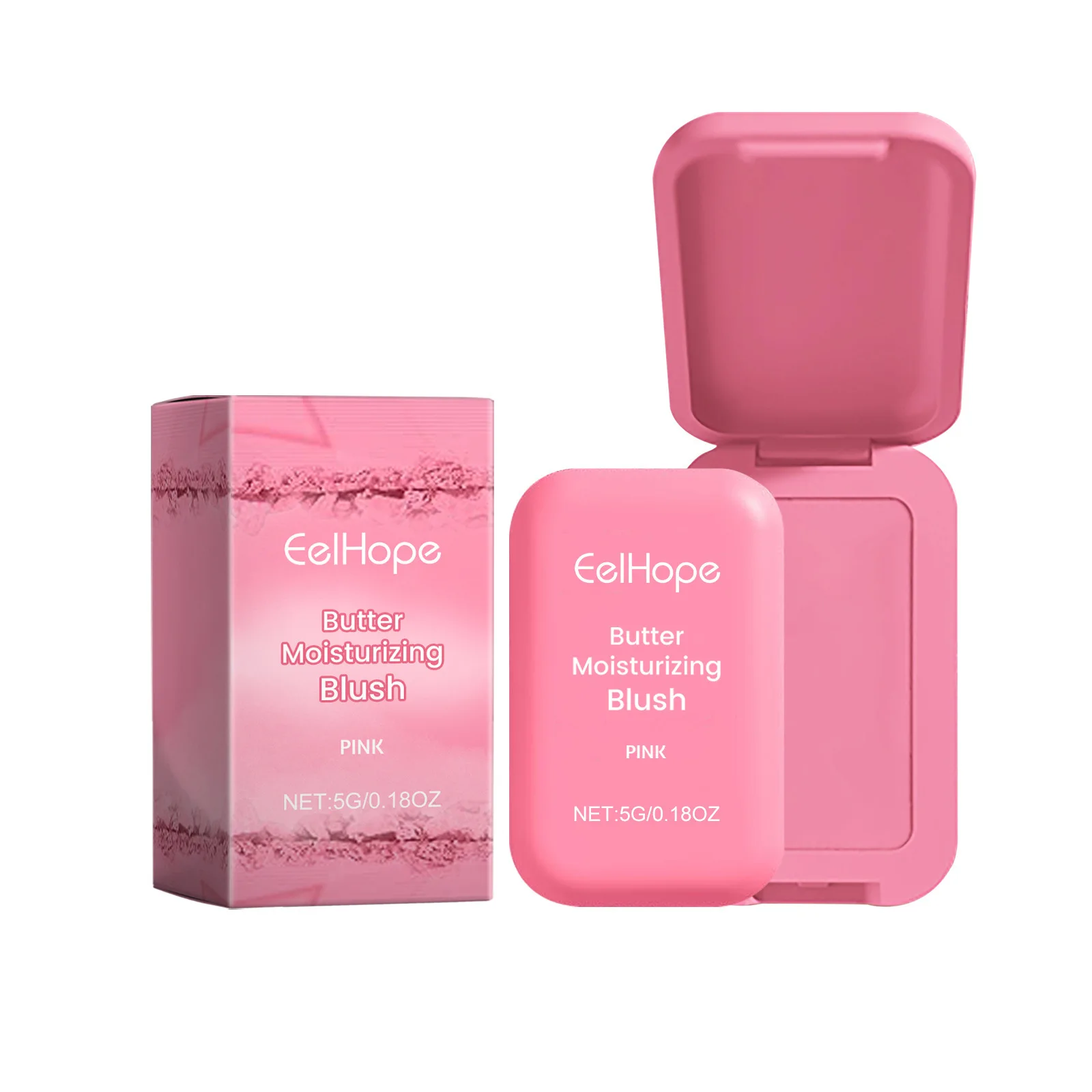 EELHOPE Butter Moisturizing Pink Blush Long Lasting Matte Rouge Naked Makeup Facial Repair Blush Natural Ruddy Makeup Blusher 3
