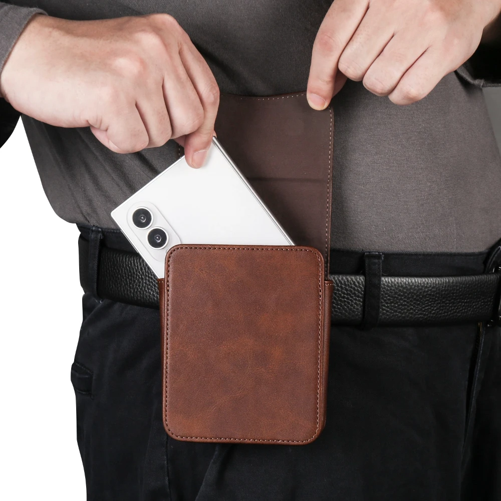 Leather Waist Holster Mobile Phone Bag and Case
