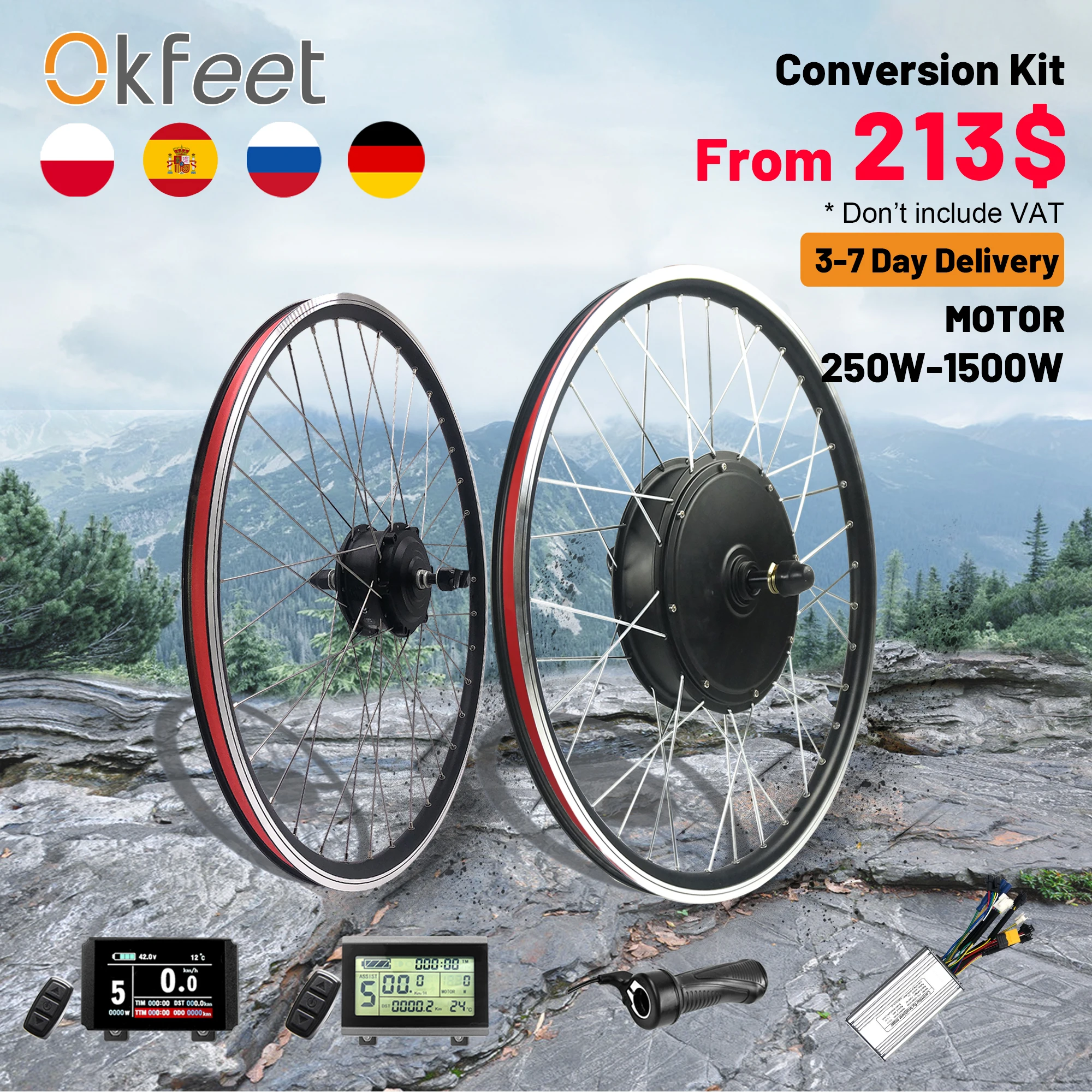 Kit 1000W corps de cassette SHIMANO jusqu'à 11 vitesses