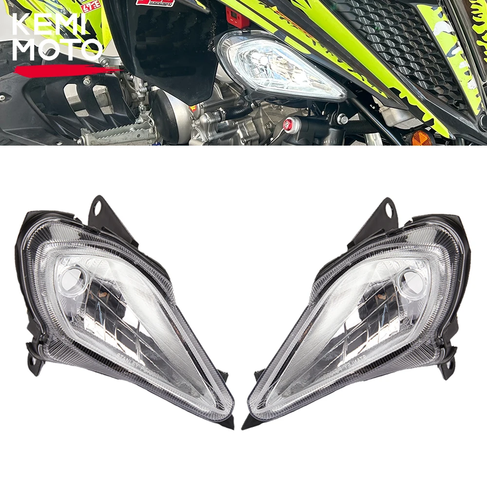 ATV Headlight Set with Light Bulbs Compatible with Yamaha Raptor 700 Wolverine 450 350 YFZ450 700R 250 YFZ 450R 450X 2006-2023 led car head lamp for toyot camry 2012 2013 2014 v40 led headlight for waterproof headlamp with sequential signalled