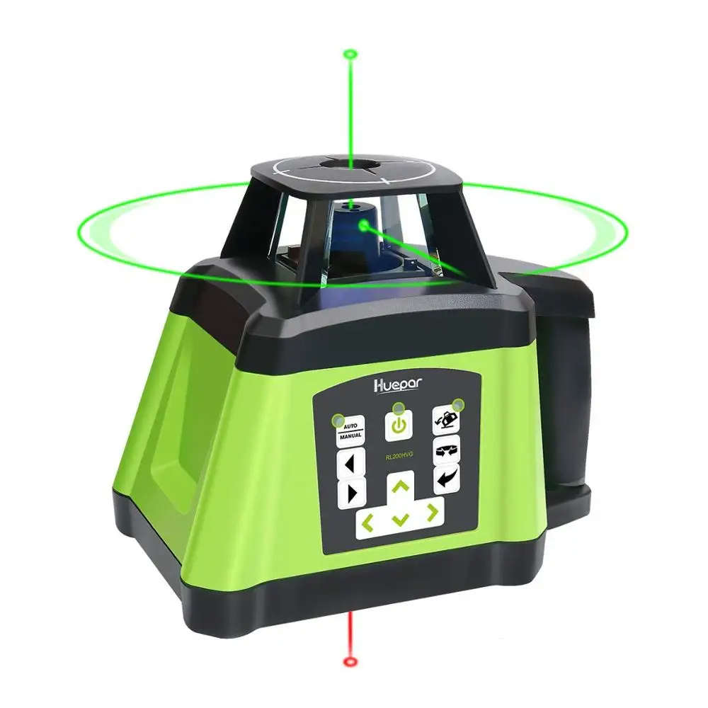 

Huepar Pro RL200HVG ,visibility adjustable&slope mode&Electronic Level,rotary land nivel laser level