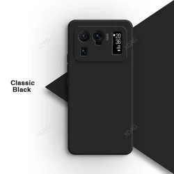 Liquid Silicone Square Phone Case Cover - Premium Protection and Style for Xiaomi 10S (Classic Black)