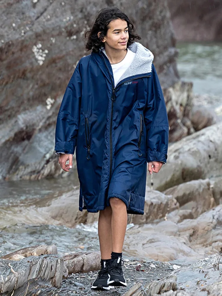 Swimming Robe Qui Dry Towel Diving Changing Surfing Cloak ex Hot Spring Outer Coat Sports Sunscreen Beach Jaet