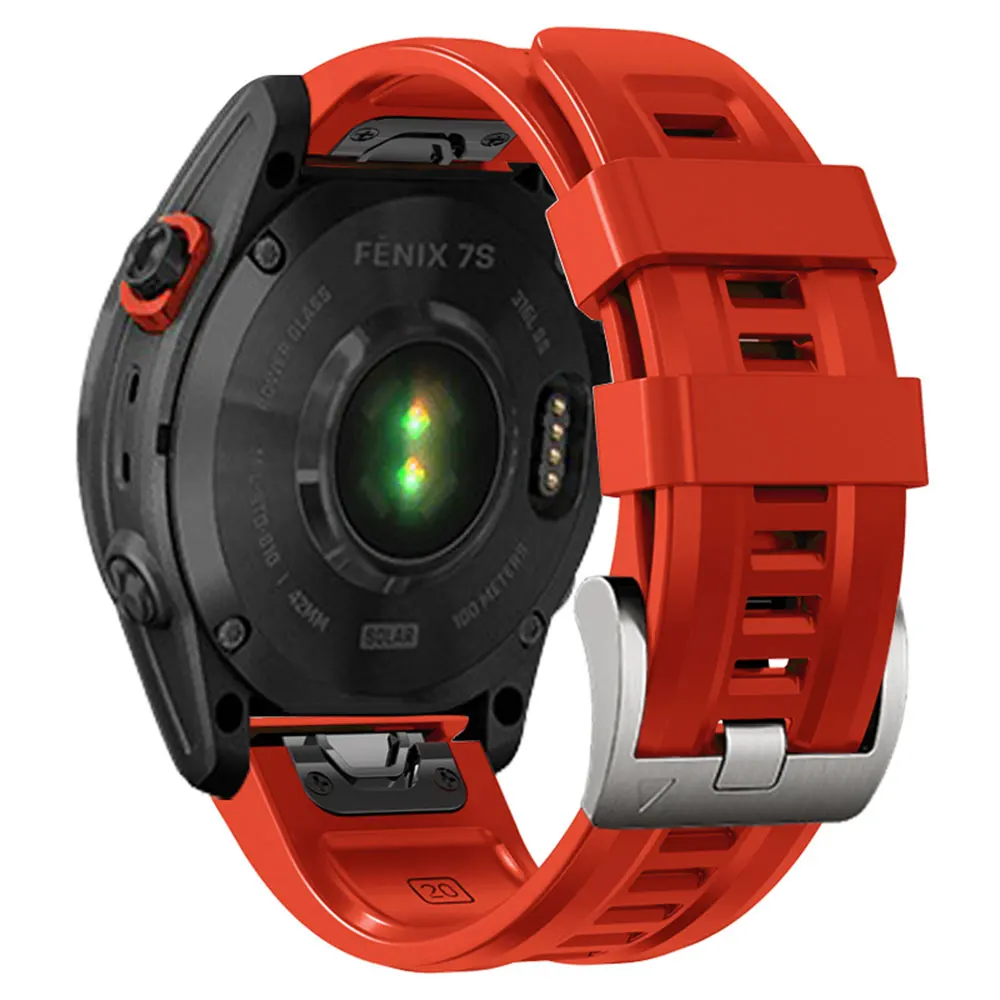 Premium 20mm Silicone Sports Watchband with Clasp