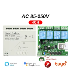 Smart Relay Wireless Switch with 4 - Way Control and App Connectivity - Zigbee 85 - 250V