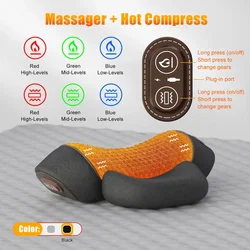 Heated Vibrating Orthopedic Neck and Back Massage Pillow (HOT - MASSAGE)