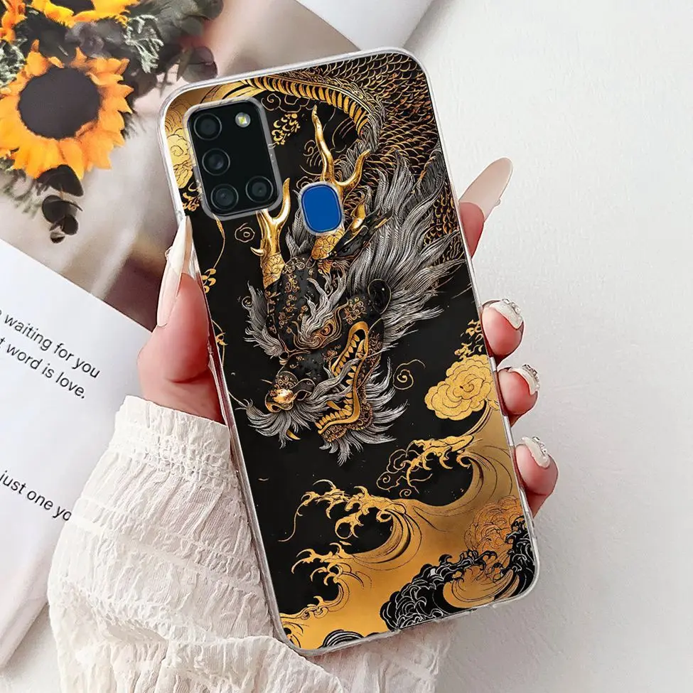 Clear Fashion Luxury Cute Painted Back Phone Case Cover