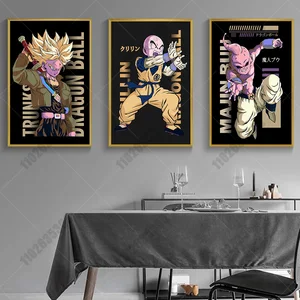 Japan Anime Dragon Ball Poster Canvas Painting Prints Trunks Beerus Kling Wall Art Cartoon Picture Home Decoration Gifts Cuadros