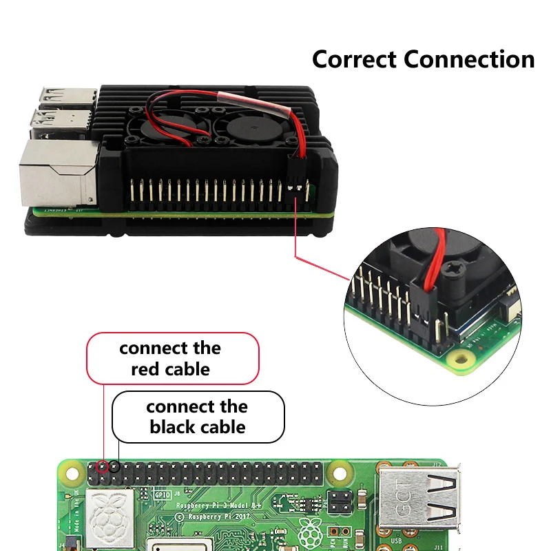 Raspberry pi Alumínio Liga Metal Case Gabinete do Ventilador de Refrigeração Raspberry pi Caixa de Ventilador Duplo Opcional para Rpi 4b 3b Plus - Imagem 6