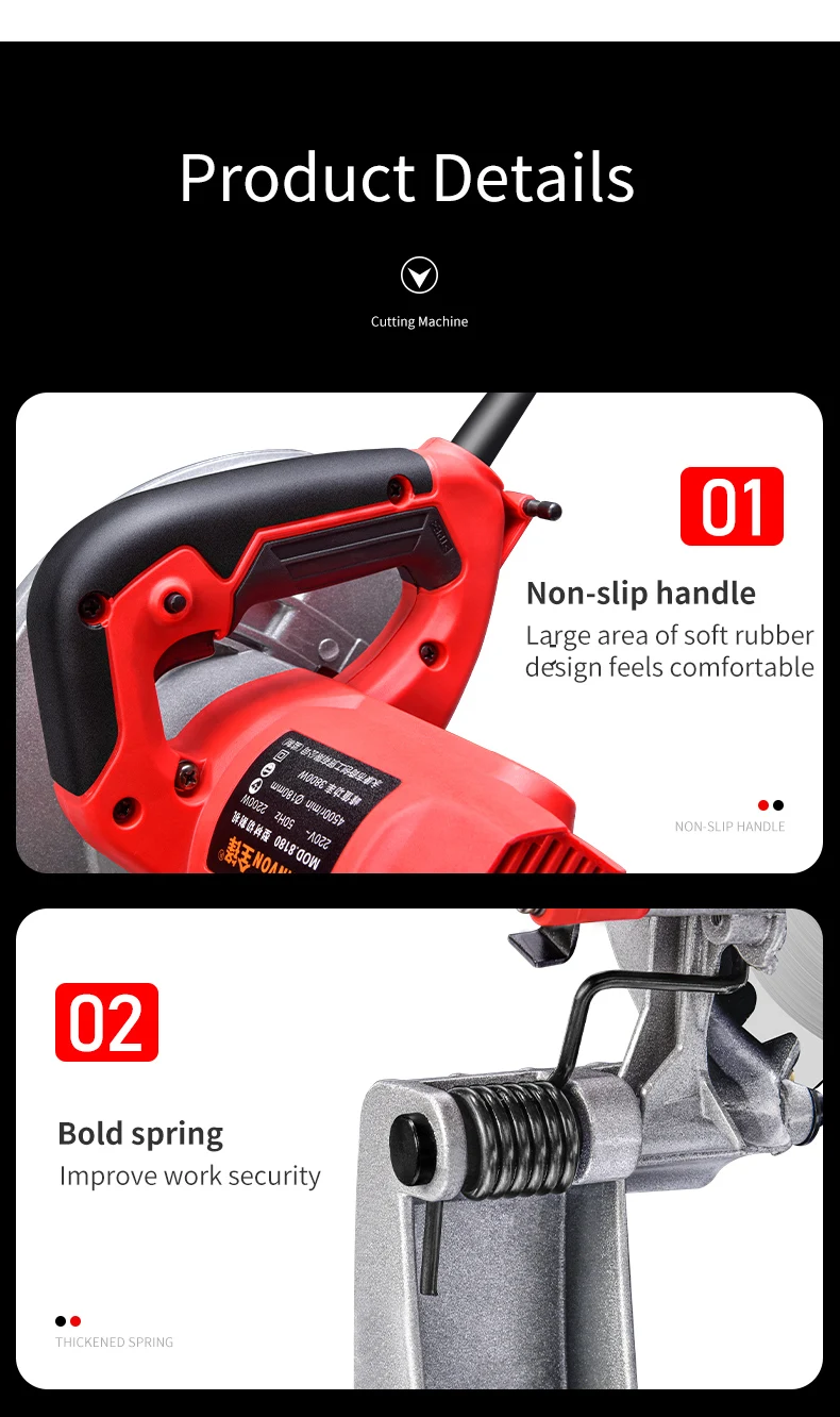 Electric Miter Saw Table Cutting Machine Aluminum Angle Cutter For Cutting Metal