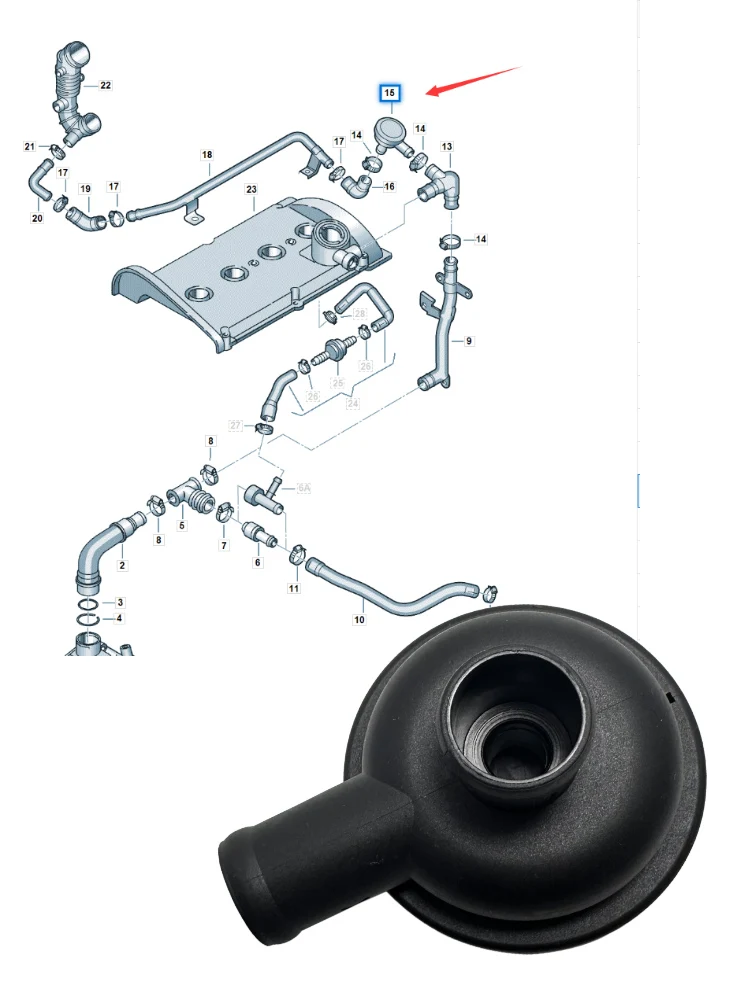 PCV Valve 1PCS Crankcase Breather Vent Valve FOR A4 A6 Passat B5 1.8t 06A 129 101 D 06A129101D 06A-129-101D