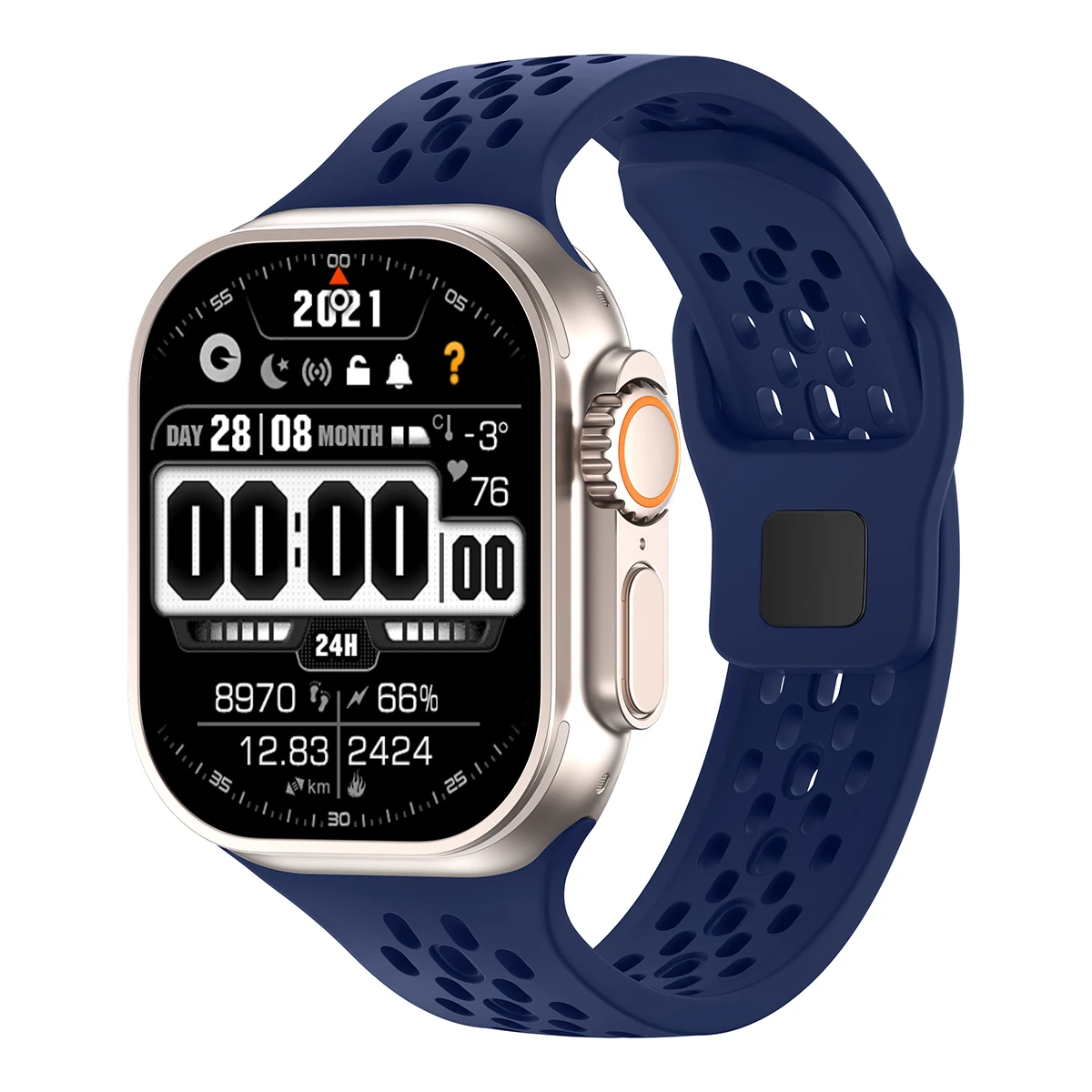 Premium Silicone Smartwatch Band - Versatile Strap in Multiple Sizes