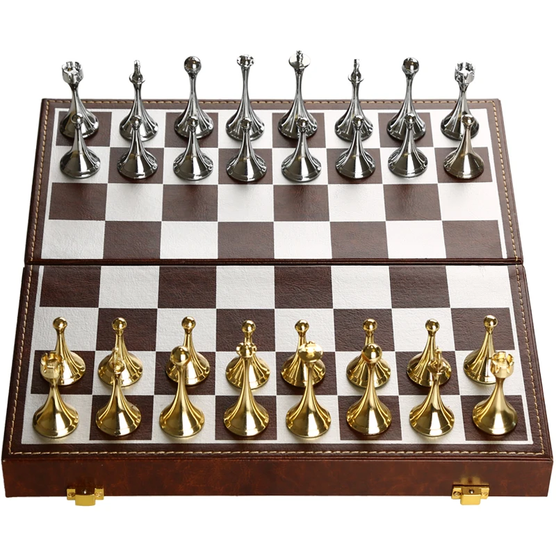 Steel Chess Set Chess Set Unique Chess Pieces Modern Chess 