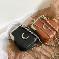 Crescent Design Women's Mini Shoulder Bag Fashion Ladies Chain Crossbody Bags Three In One Female Purse Handbags Clutch Wallet