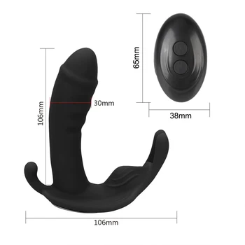 OLO Panties Wearable Butterfly Dildo Vibrator Clitoris Stimulator 10 Speeds Vibrating G Spot Massager Sex Toys for Women 6