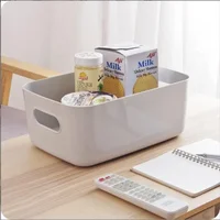 Storage box desktop cosmetics storage miscellaneous items sorting box storage basket plastic snacks household kitchen storage 4