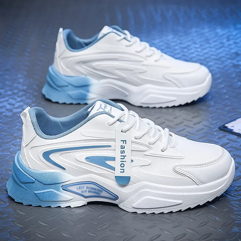 

Men's Shoes Summer 2024 New Breathable Mesh Sports Shoes Trend Versatile Little White Shoes Increase Height Running