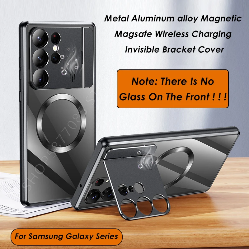 

Wireless Charging Magsafe Magnetic Aromatherapy Case For Samsung Galaxy S24 S23 S22 S21 UItra Invisible Holder Protection Cover