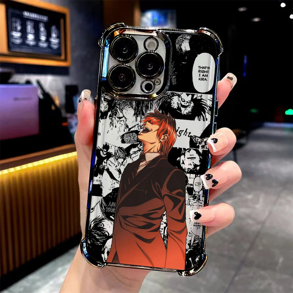 Chic Anime Misa Amane Plating Phone Case - Anti-Fall Protection