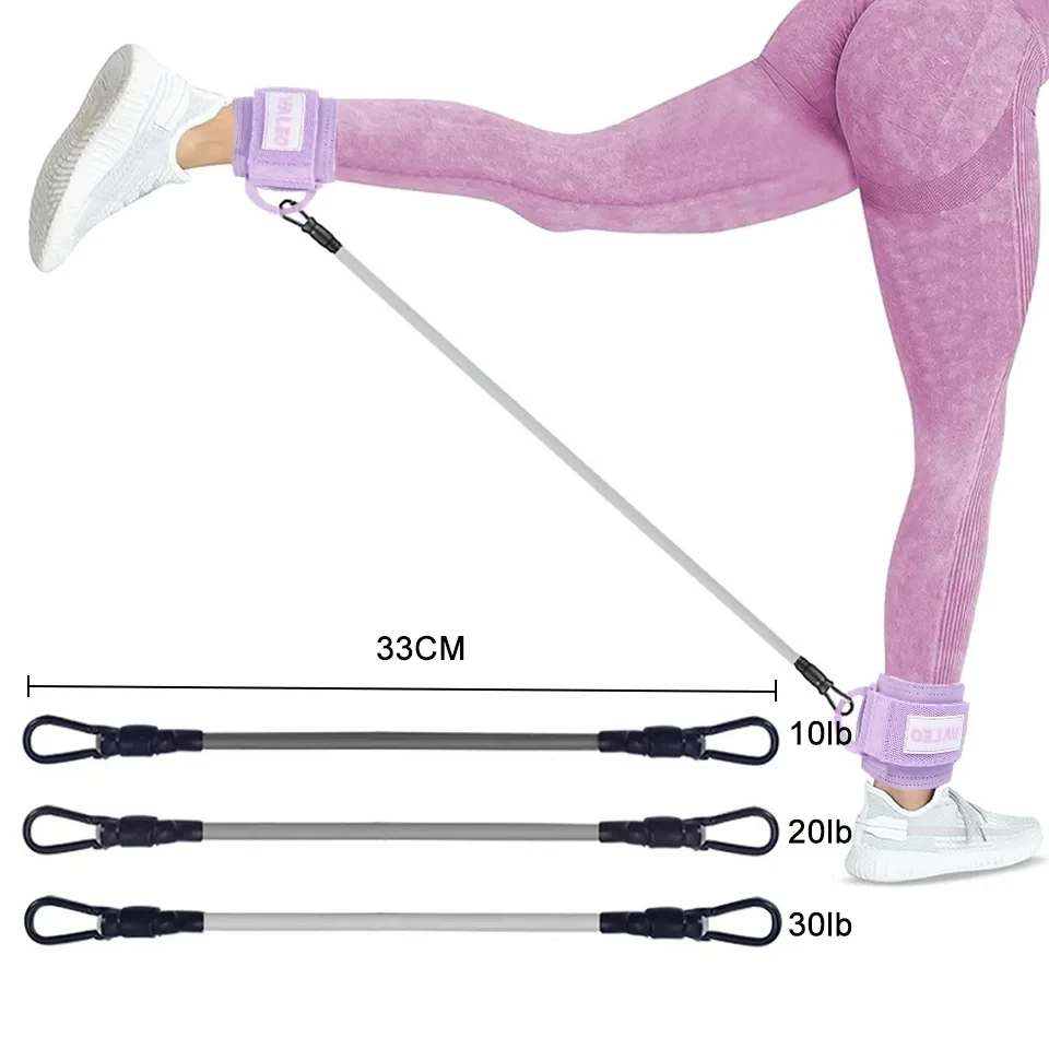 Ankle Straps Set 1Pcs Ankle Straps Set Foot Support Cuff Unisex Yoga Pilates Resistance Bands With Ankle Padd Weight Leg Training Brace