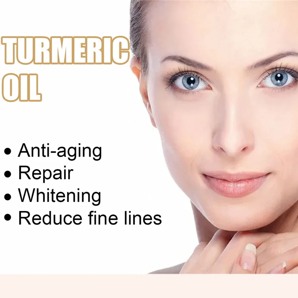 Turmeric Whitening Freckles Serum Remove Dark Spots Melasma Brighten Lighten Melanin Improve Dull Anti-aging Face Skin Care 10ml 3