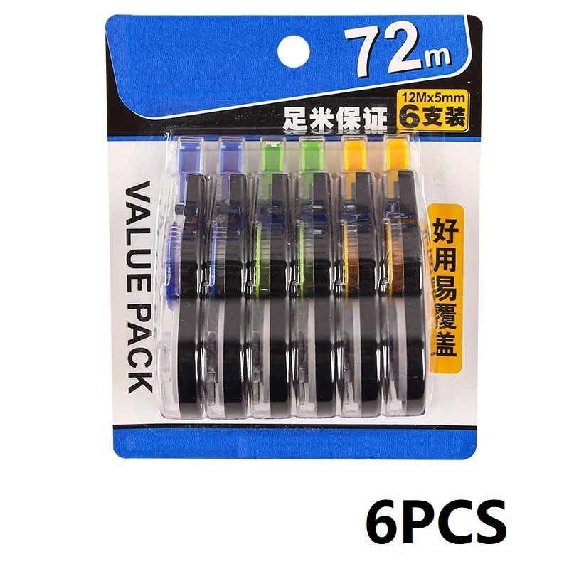 6 قطعة شريط مصحح الشريط مصحح المعجون الشريط التصحي...