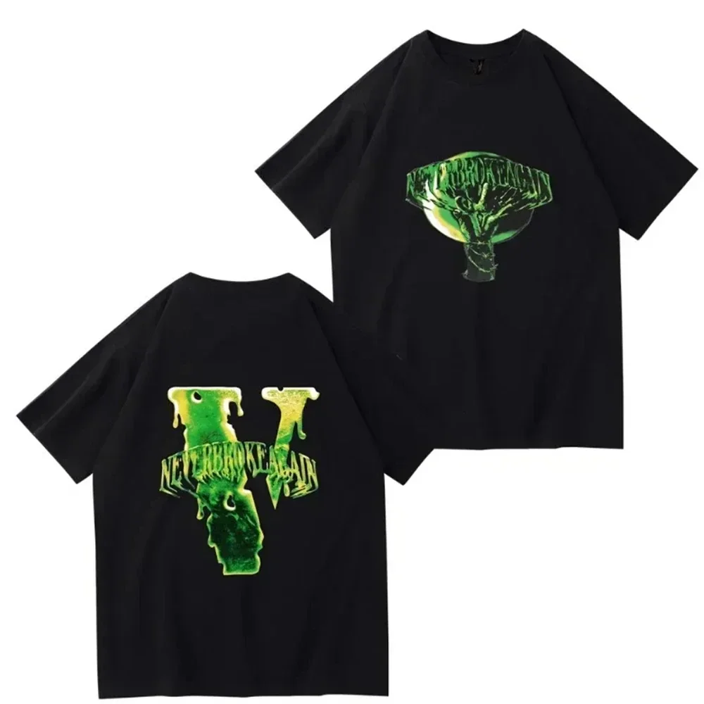 YoungBoy Never Again Broke Print T-shirt Men's Summer Hip Hop Men's T-shirt Short Sleeve Street Polyester Top Oversized Clothing 2