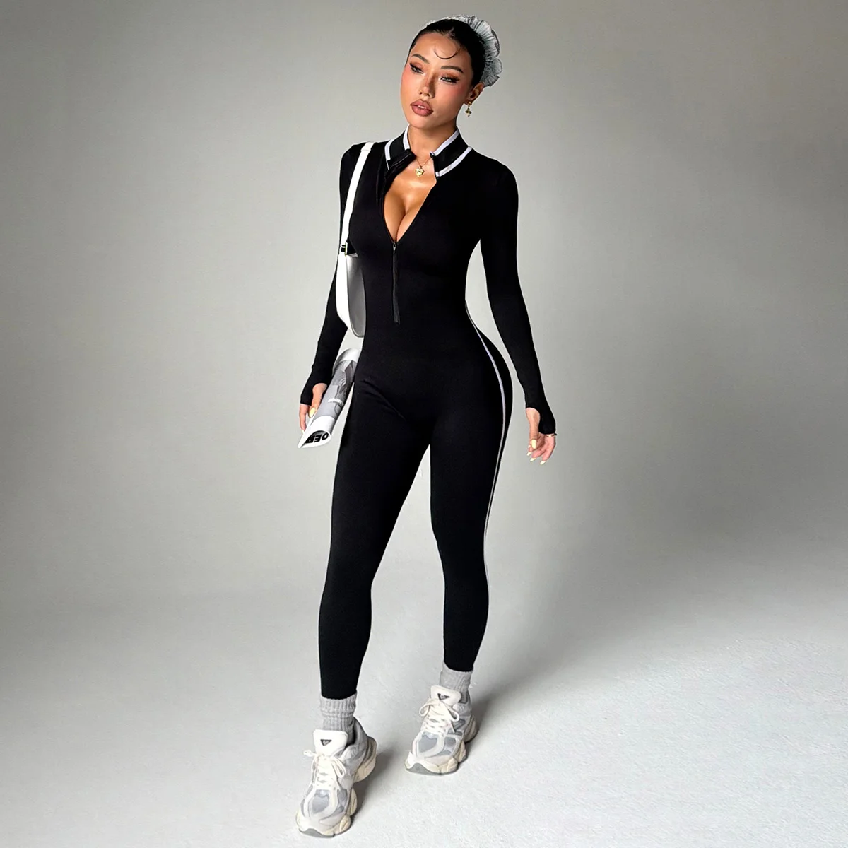 ملابس يوجا من قطعة واحدة، ملابس لياقة بدنية للسيدا...