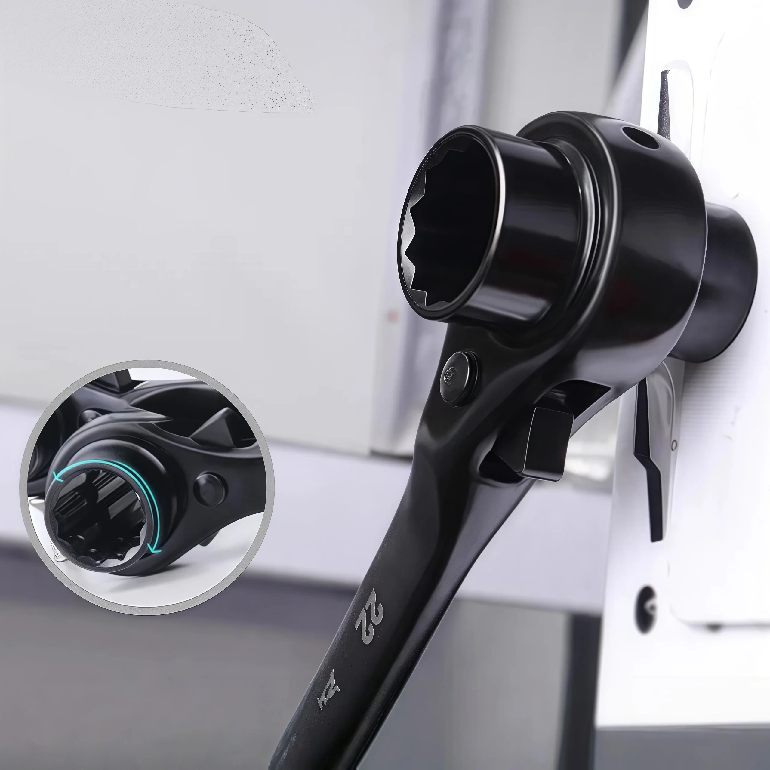 Ratchet Podger Spanner Wrench Quick Release Podger Bar Black Double Ended Socket Ratcheting Podger Scaffold Spud Wrench