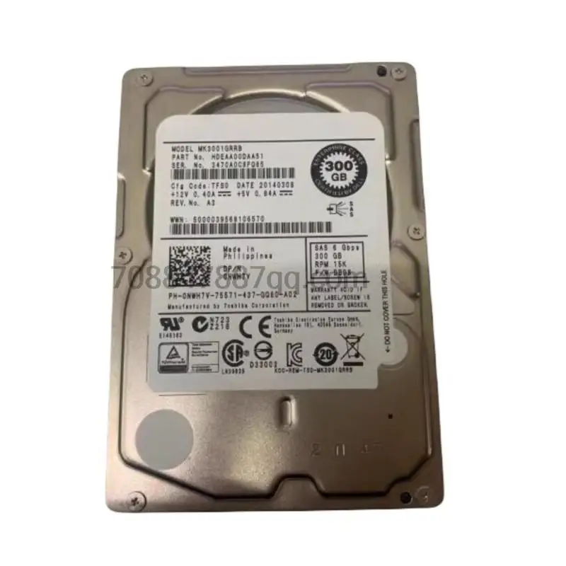 Оригинальный 100% Аутентичный NWH7V MK3001GRRB 300G 15K SAS 2,5